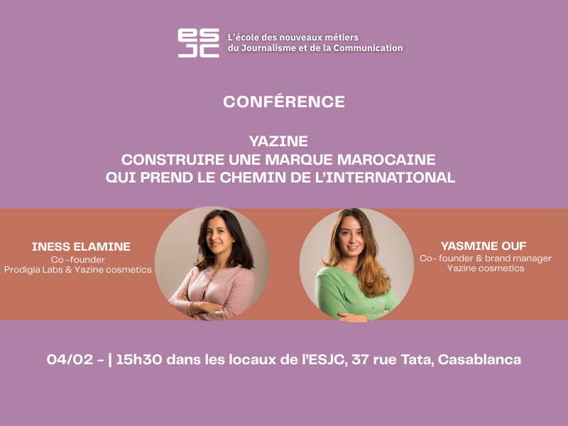 Photo web Yazine construire une marque marocaine qui prend le chemin de l’international (800 x 600 px) Conférence : Yazine – Construire une marque marocaine qui prend le chemin de l’international